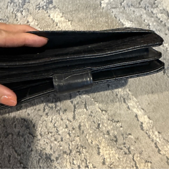 Ladies Buxton Croco Zip wallet, Black - Picture 6 of 6